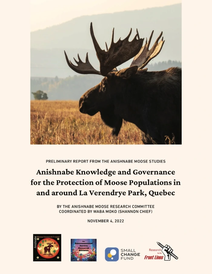 Anishnabe Report for the Protection of Moose Populations